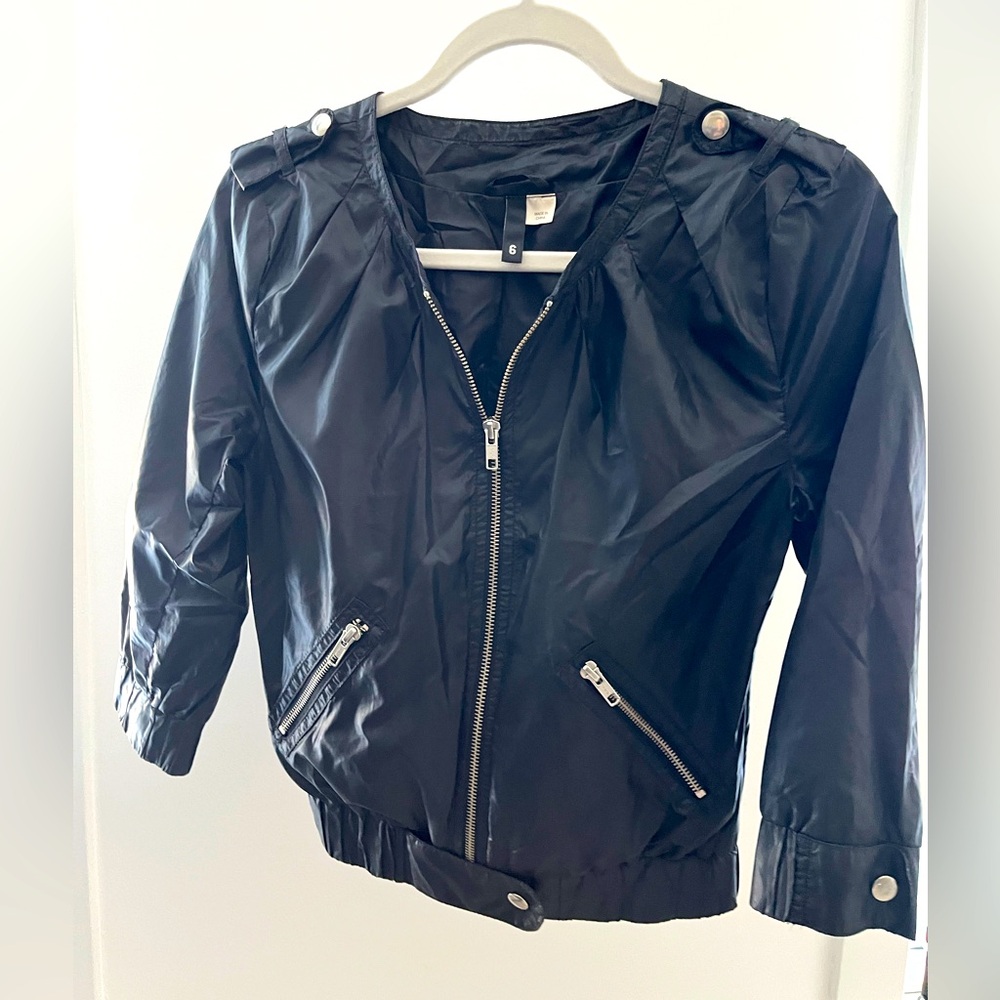 Black moto jacket from H&M. Size 6